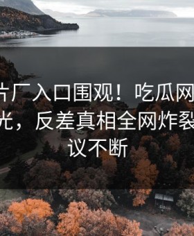 麻豆制片厂入口围观！吃瓜网今晚madou曝光，反差真相全网炸裂全网热议不断