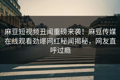 麻豆短视频丑闻重磅来袭！麻豆传媒在线观看劲爆网红秘闻揭秘，网友直呼过瘾